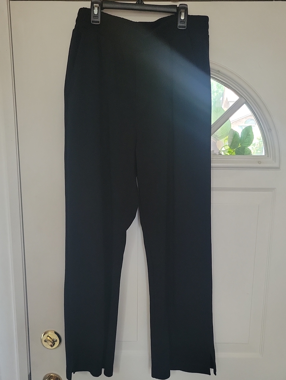Old Navy Black Wide-Leg Women's Pants With Side slit,pull On. Large